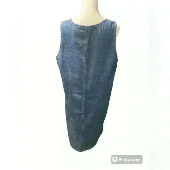 Erika & Co Vintage Denim Dress with Flowers - Picture 2 of 3